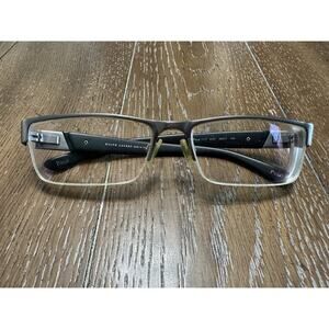 Polo Ralph Lauren 1117 9157 Gunmetal/Black Half Rim Men's FRAMES ONLY 56/17/140